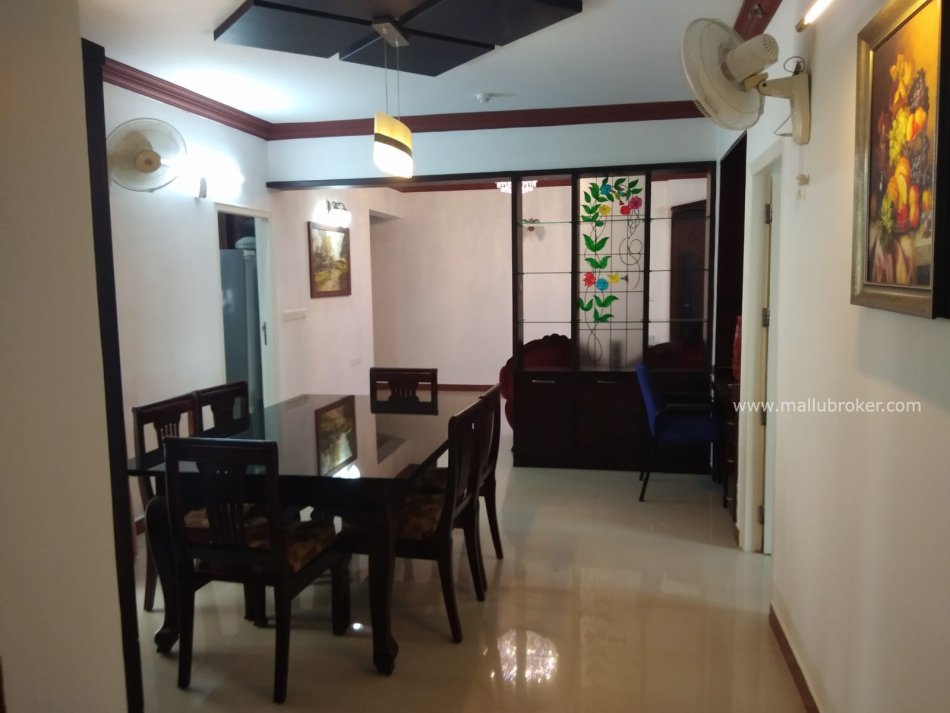 3bhk flat for rent in kaloor @ 40k 